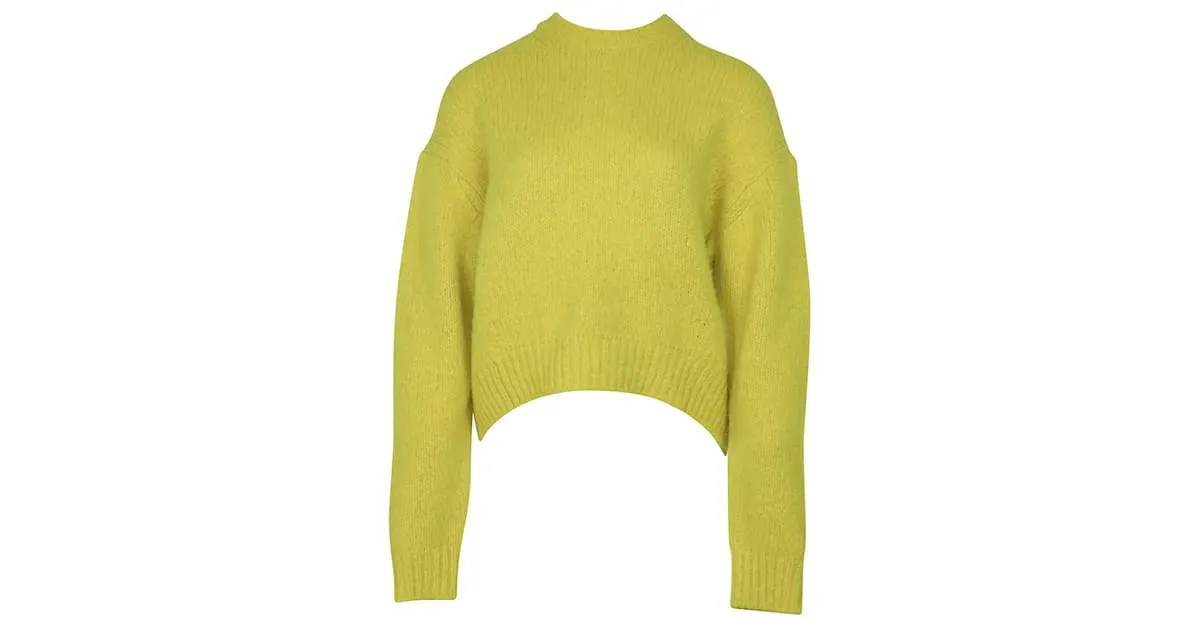 Autre Marque Jersey extragrande de Acne Studios en alpaca amarilla Shira Amarillo 