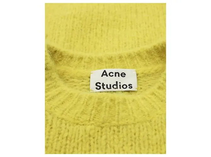 Autre Marque Jersey extragrande de Acne Studios en alpaca amarilla Shira Amarillo 