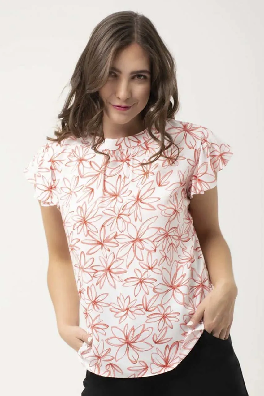 Blusa Estampado Cuello Redondo Zucca 8504