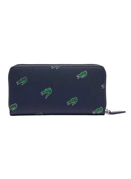 Cartera Lacoste Zip Wallet Marino para Mujer