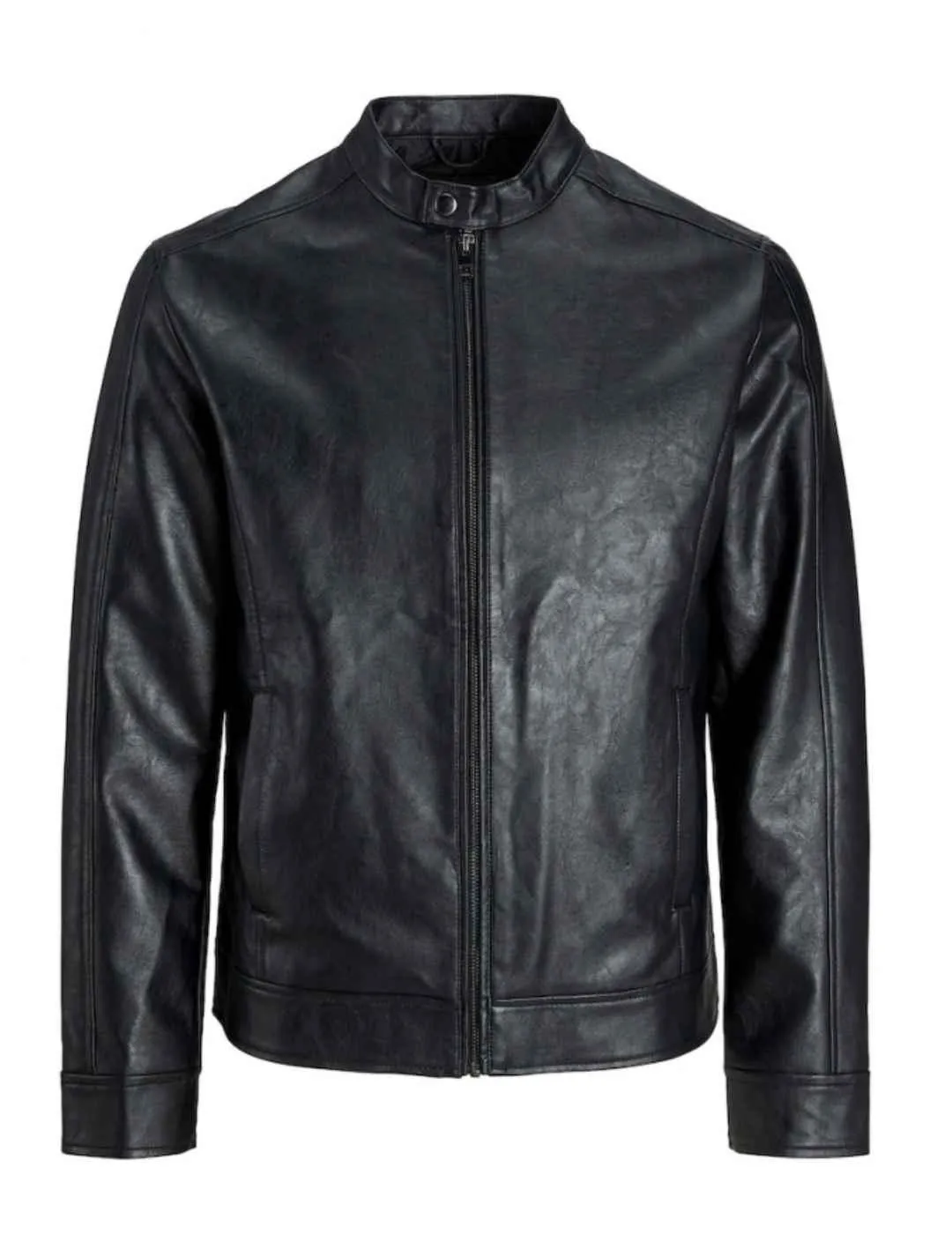 Chaqueta biker Jack&Jones Cali negro con cremallera  hombre