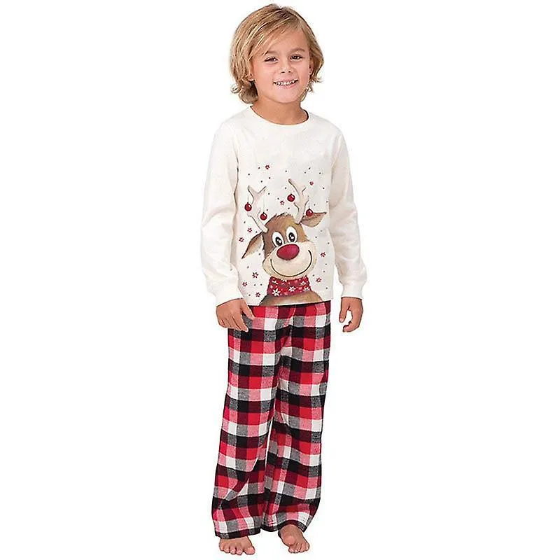 Christmas pajamas matching family pyjamas  pajamas set deer adult kid clothes top pants xmas sleepwear set baby romper