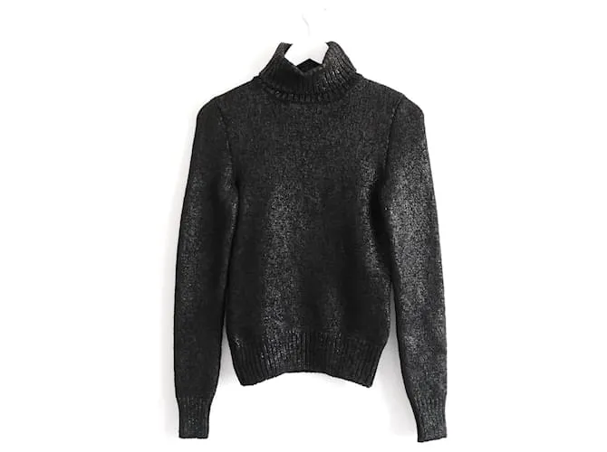 Céline Jersey de mezcla de cachemir pintado metalizado de Celine x Michael Kors Negro 