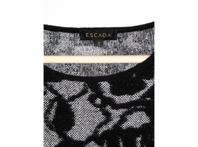 Escada Jersey de mezcla de angora Negro Gris 