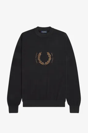 FRED PERRY Jersey  Circle Branding  color negro