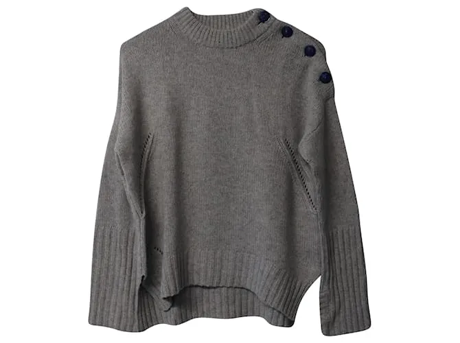 Jersey Alma de cachemira gris de Zadig & Voltaire 