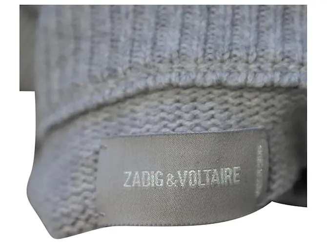 Jersey Alma de cachemira gris de Zadig & Voltaire 