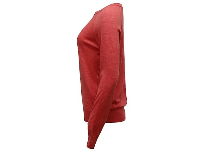 Jersey de punto de lana merina roja con cuello redondo de Zadig & Voltaire 