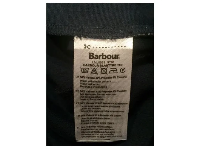 Jersey de tartán de verano Barbour Azul marino 