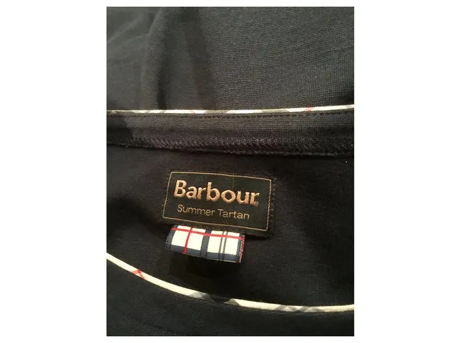 Jersey de tartán de verano Barbour Azul marino 