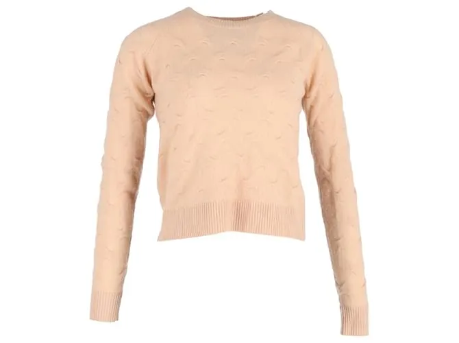 Jersey texturizado Max Mara en cachemir nude Castaño Carne 