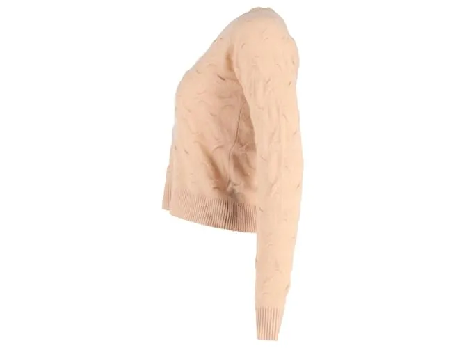 Jersey texturizado Max Mara en cachemir nude Castaño Carne 