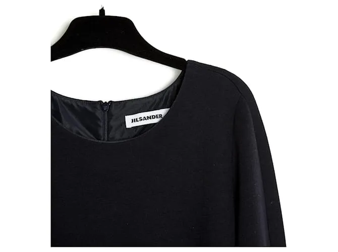 Jil Sander JERSEY MINIMAL NAVY NIGHT EN40 Azul marino 