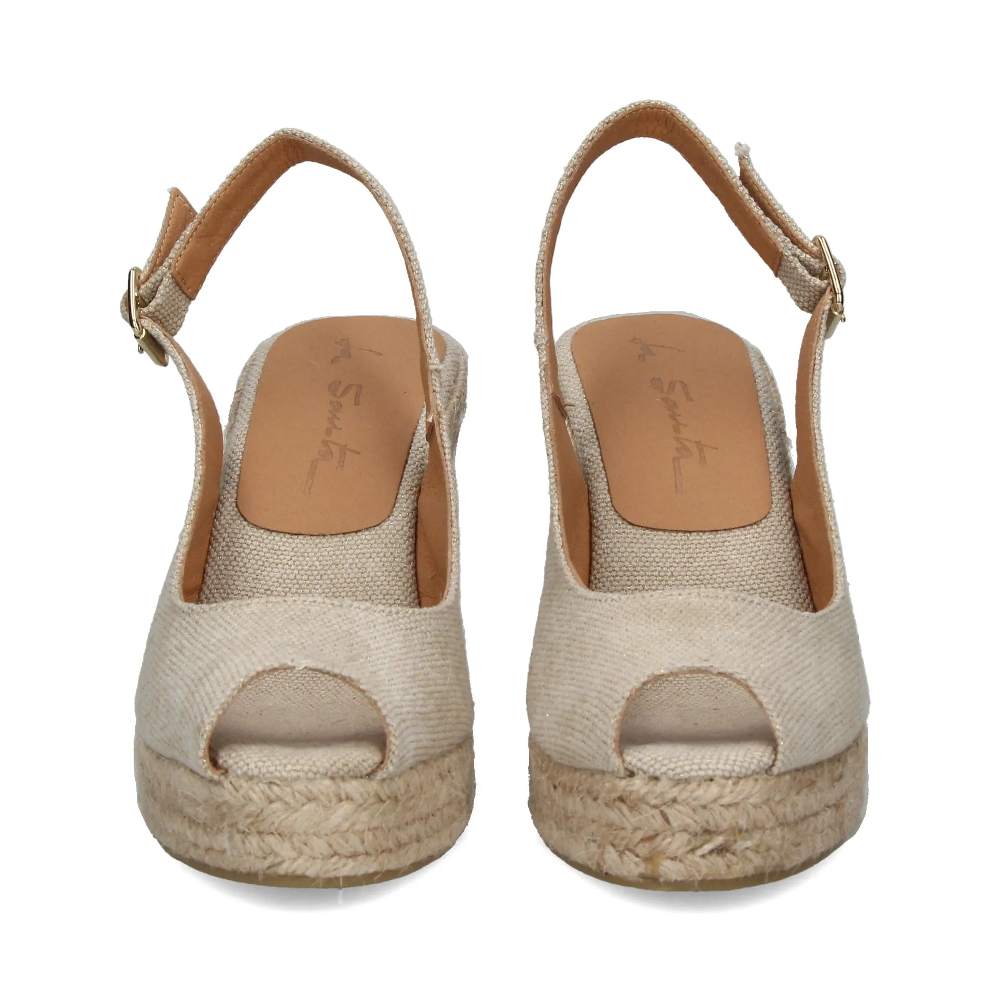 LA SANTA Zapatos cuña BEIGE