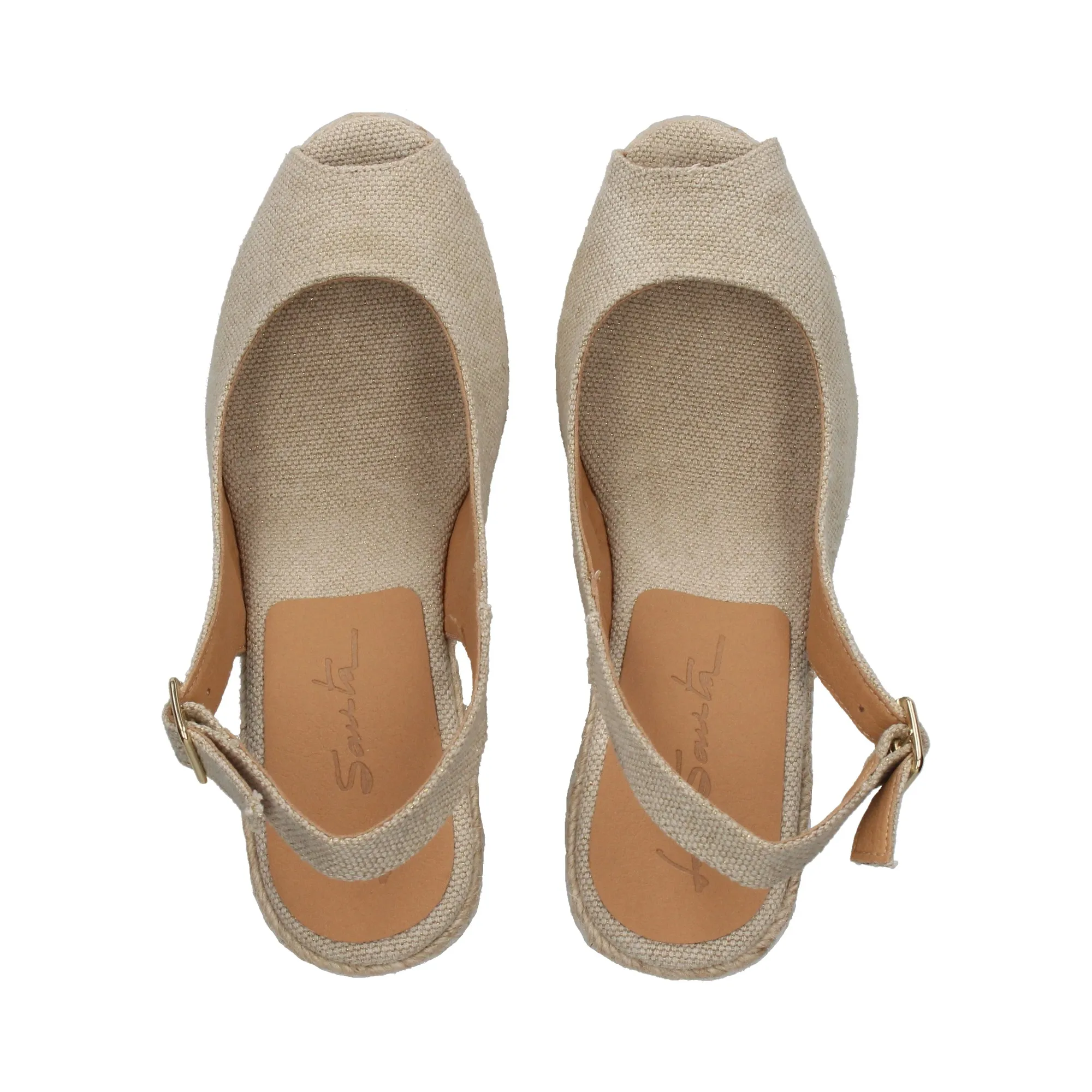 LA SANTA Zapatos cuña BEIGE