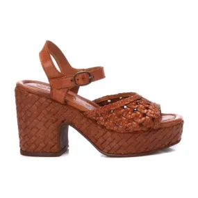 mujer sandalias piel camel 16163701