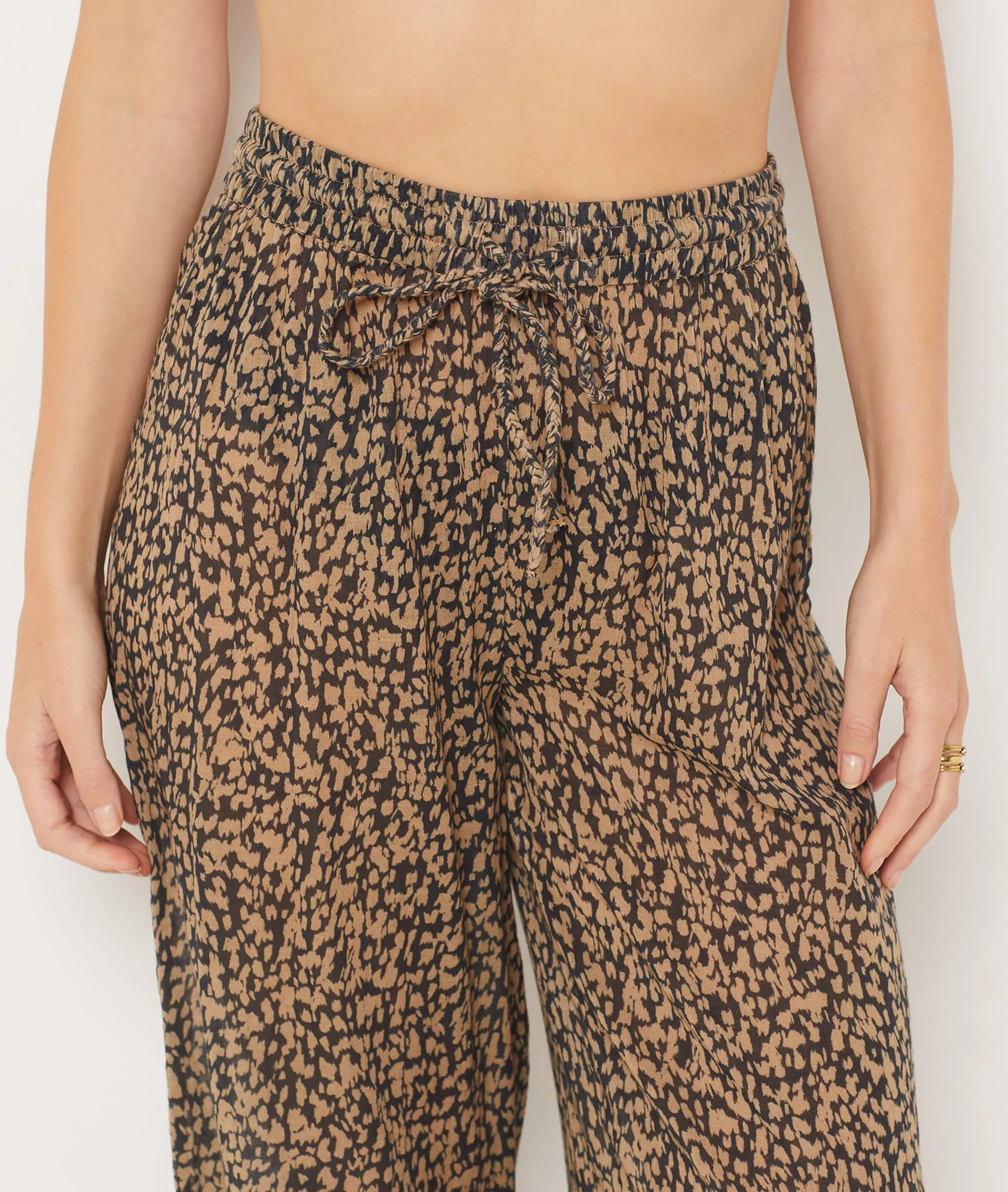 Pantalón de playa estampado leopardo IDYLLE MULTICOLORE - ETAM