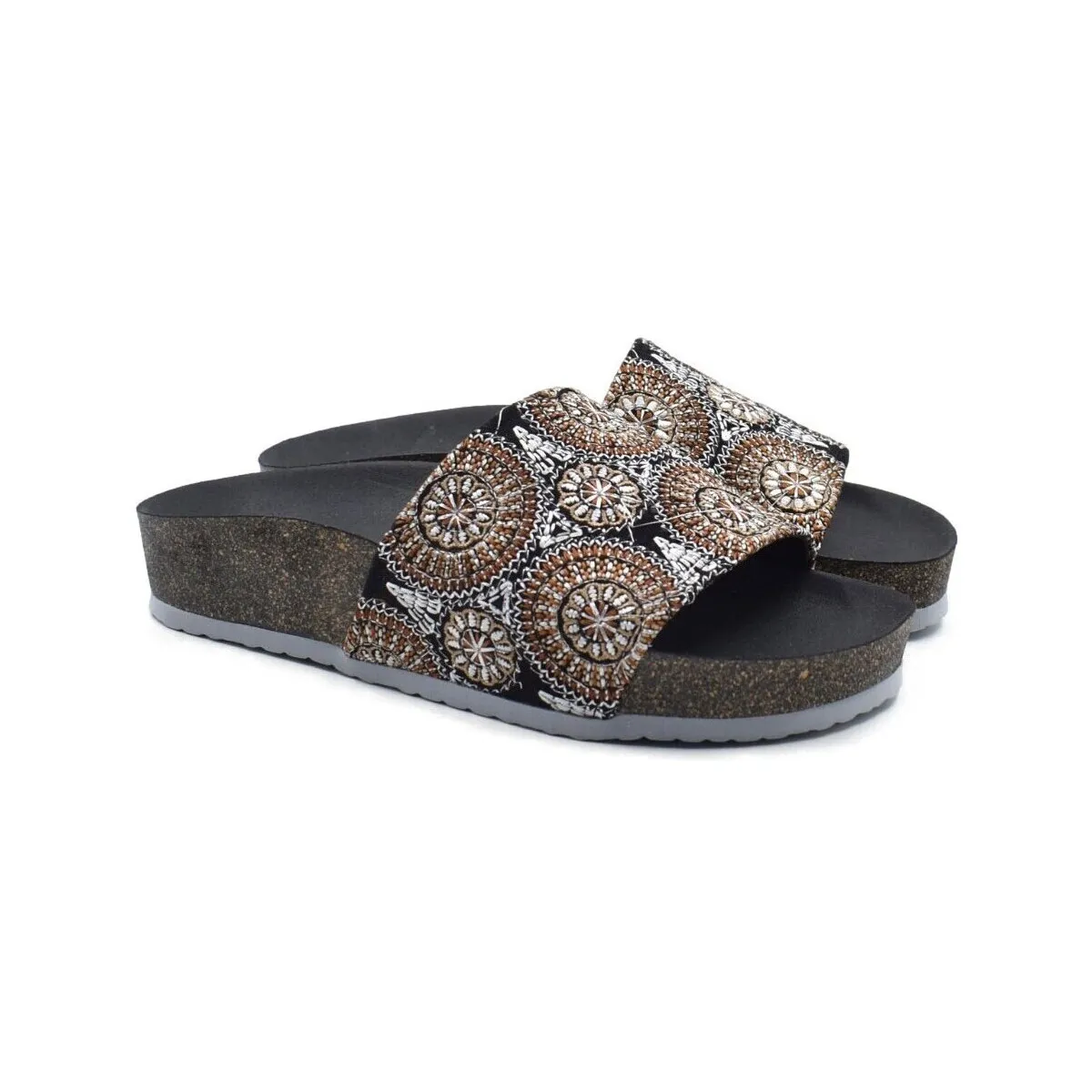 Sandalias bio planas multicuero by