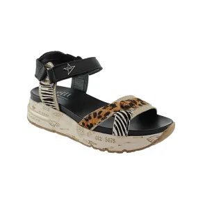 Sandalias Cetti 1297 Negro-Multicolor