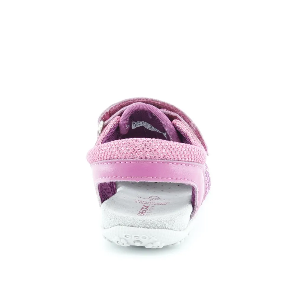 Sandalias de niña Geox Roxanne Fucsia-Rosa