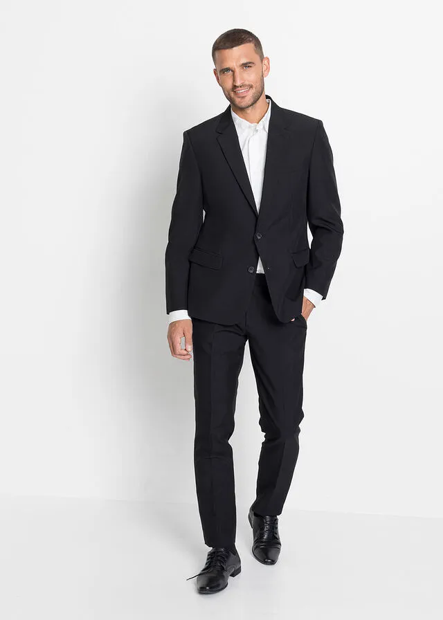 Traje (2 piezas) Americana y pantalón slim fit Negro