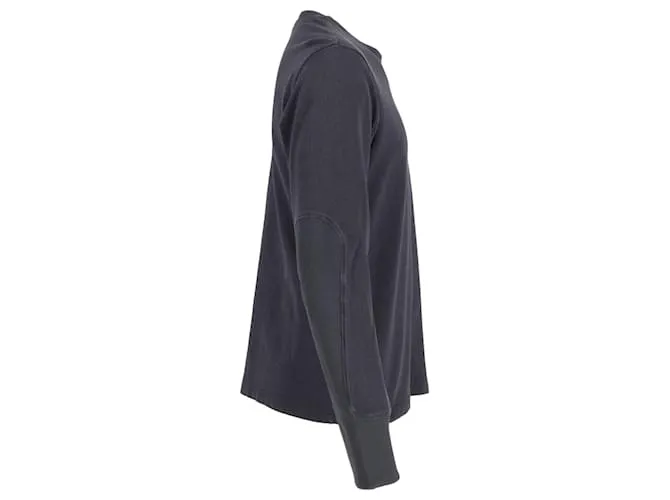 Y3 Y-3 Sudadera Loopback en jersey de algodón negro 