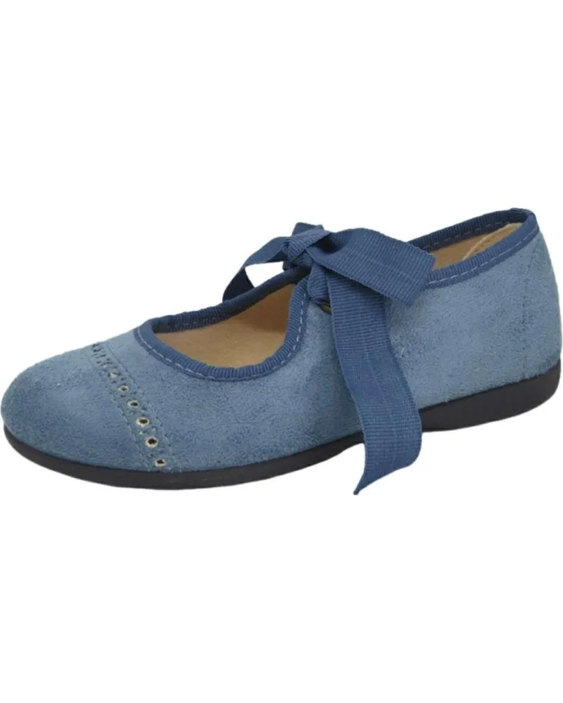 Zapatos TOKOLATE  de Niña ANGELITO PICADO  AZUL